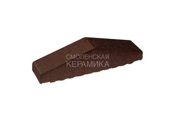 Профильный кирпич полнотелый King Klinker 310/250x65x78 коричневый глазурованный (02) 1