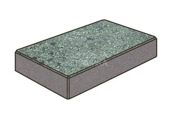 Гранитная тротуарная плитка Готика, Картано Granite FINO, 60 мм, Порфир 1