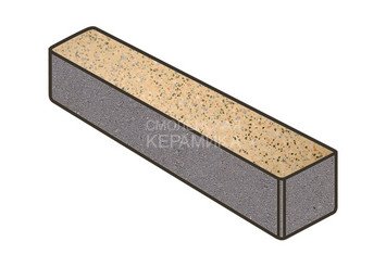 Гранитная тротуарная плитка Готика, Ригель Granite FINO, 360x80x80, Жельтау 1