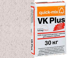 Кладочный раствор с трассом Quick-mix VK plus . A, алебастрово-белый, 30 кг 1