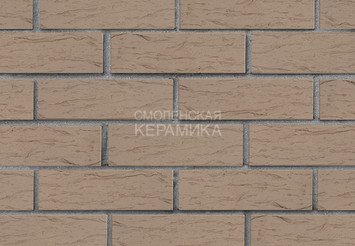 Кирпич лицевой керамический ЛСР Серый рустик, 1НФ 3