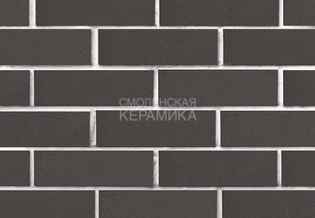 Кирпич лицевой полнотелый ЛСР Графитовый гладкий, 1НФ (с тех. пустотами) 3