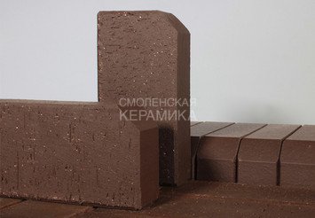 Брусчатка коричневая ЛСР «Мюнхен» бордюр 0,51NF 1