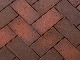 Клинкер тротуарный ЛСР «ГЛАЗГО» ЛОНГ тёмно-красный флэш