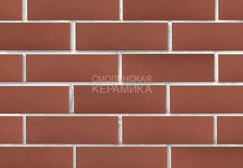 Клинкер фасадный ЛСР «Эдинбург» темно-красный гладкий 2