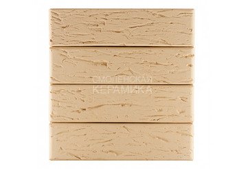 Кирпич лицевой керамический ЛСР Бежевый рустик, 1НФ 5