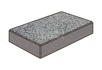 Гранитная тротуарная плитка Готика, Картано Granite FINO, 60 мм, Белла Уайт 1