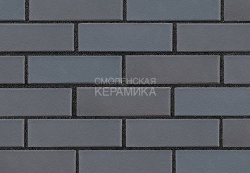 Кирпич лицевой керамический ЛСР Графитовый гладкий, 1НФ 1