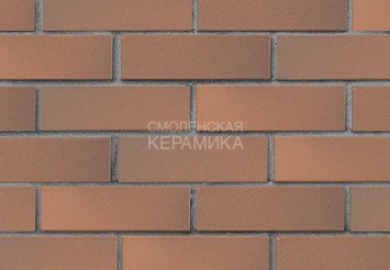 Кирпич лицевой полнотелый ЛСР Светло-коричневый флэш гладкий, 1НФ (с тех. пустотами) 3