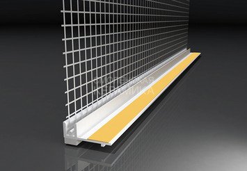 Профиль примыкания оконный с сеткой RU-TP-GLU 6мм (72546) 1