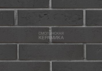 Кирпич лицевой керамический ЛСР Графитовый, крафт, 1НФ 2