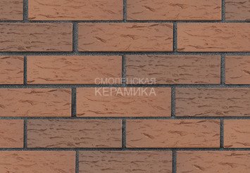 Кирпич лицевой керамический ЛСР Светло-коричневый флэш рустик, 1НФ 1