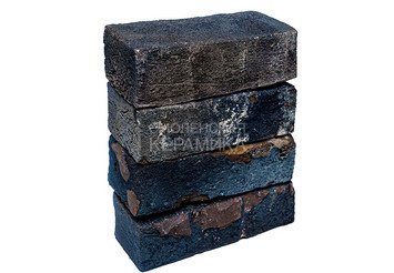 Кирпич ручной формовки Ост Клинкер реставрационный OBERON BLACK VGV, 210х100х65 2