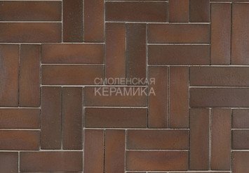 Клинкер тротуарный ЛСР ангобированный «МИЛАН» Бордо ЛОНГ 2