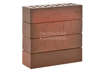 Клинкер фасадный ЛСР Возрождение «Ричмонд» красный флэш винтаж 4