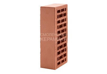 Кирпич лицевой керамический ЛСР Темно-красный гладкий, 1НФ 6