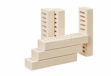 Кирпич лицевой керамический ЖКЗ Белый Гладкий Ригель 3