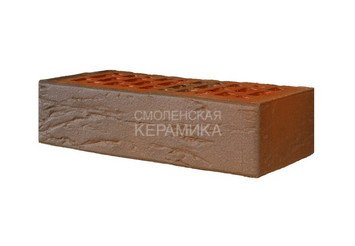 Кирпич лицевой керамический ЛСР Красный флэш ультра рустик 1НФ 6