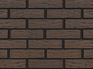 Кирпич облицовочный БРАЕР Коричневый, риф 1 НФ