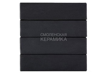 Клинкер фасадный ЛСР «Рейкьявик» черный гладкий матовый 4