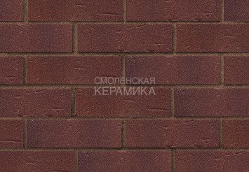 Клинкер фасадный ЛСР Возрождение «Порту» темно-красный с бордовым песком винтаж 4