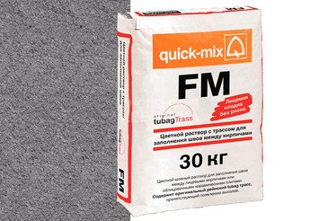 Цветная смесь для заделки швов Quick-mix FM . D графитово-серый, 30 кг 1