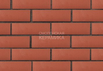 Кирпич лицевой полнотелый ЛСР Красный гладкий, 1НФ 1