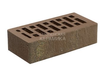 Кирпич облицовочный СТАРЫЙ ОСКОЛ Коричневый антик 1НФ 4