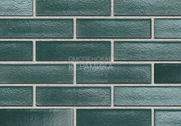Кирпич керамический глазурованный RECKE GLANZ 0,7НФ арт. 5-28-00-0-00 зеленый 1
