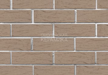 Кирпич лицевой керамический ЛСР Серый рустик, 1НФ 2