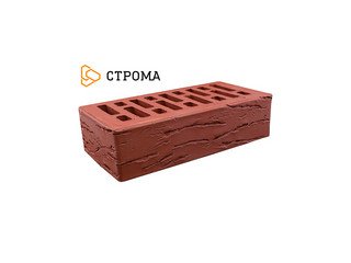 Кирпич облицовочный СТРОМА, 1НФ Бордо кора дуба