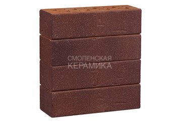 Клинкер фасадный ЛСР Возрождение «Порту» темно-красный с бордовым песком винтаж 4