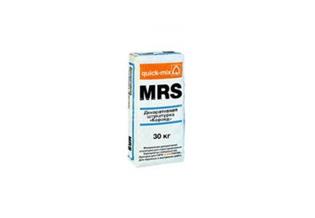 Декоративная штукатурка Quick-mix MRS 2,5 mm «Короед», 2,5 мм, белая 30 кг 1