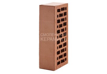 Кирпич лицевой керамический ЛСР Коричневый гладкий, 1НФ 6