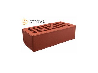 Кирпич облицовочный СТРОМА, 1,4НФ Бордо гладкий