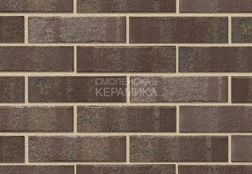 Кирпич облицовочный СТАРЫЙ ОСКОЛ Коричневый антик 1НФ 3