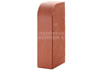 Кирпич керамический печной ЛСР М400, угловой R-60, красный 4