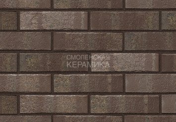 Кирпич облицовочный СТАРЫЙ ОСКОЛ Коричневый антик 1НФ 2