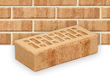 Кирпич облицовочный СТАРЫЙ ОСКОЛ Солома антик с посыпкой 1НФ 1