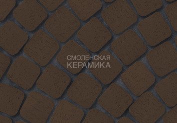 Клинкер тротуарный ЛСР «МЮНХЕН» квадро R (под распил) коричневый 1