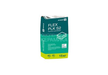 Плиточный клей высокоэластичный лёгкий, белый (C2 TE S2) 72981 STRASSER FLEX PLK S2 1