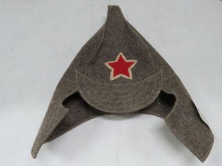 Шапка д/сауны модельная Буденовка (ЭС) темная