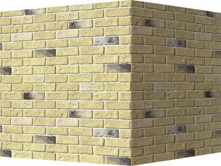 Декоративный камень 320-35 White Hills "Кельн брик" (Cologne brick), желтый, угловой