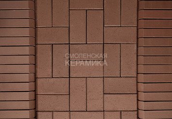 Брусчатка коричневая ЛСР «Мюнхен» бордюр 0,51NF 3