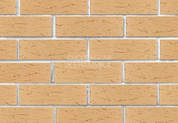 Кирпич лицевой керамический ЛСР Пшеничный рустик, 1НФ 2