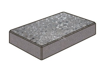 Гранитная тротуарная плитка Готика, Картано Granite FINO, 60 мм, Галенит 1