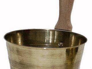 Ушат латунь 5л, большой (Банька)