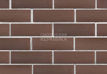 Клинкер фасадный ЛСР «Мюнхен» коричневый гладкий 1