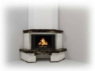 Каминная облицовка Аликанте из мрамора Крема Марфил, Бидасар Браун