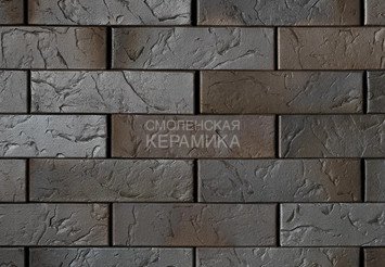 Кирпич керамический МАГМА Флеш Графит Сланец 0,7НФ 1